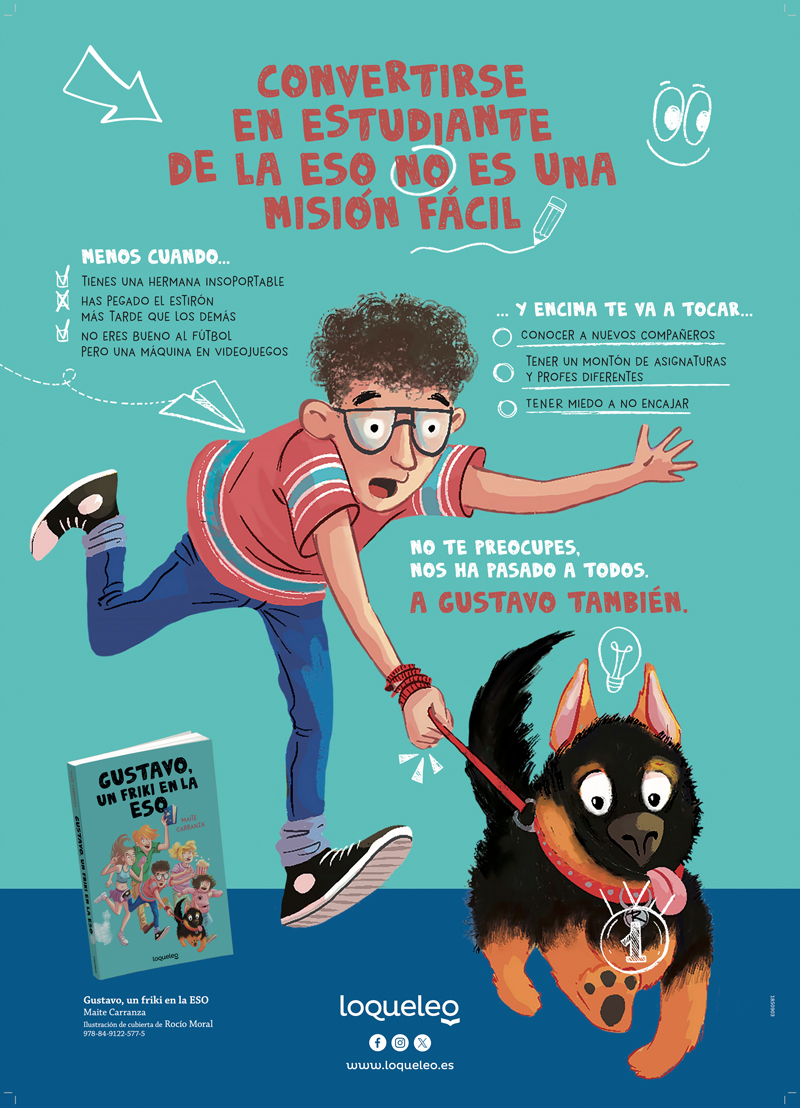 Póster Gustavo, un friki en la ESO